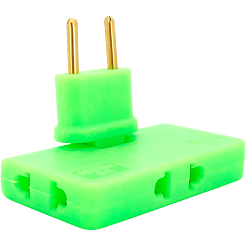 Розгалужувач VOLTRONIC 3 розетки 10А Green (HK338G) Тип розгалужувач