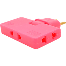 Разветвитель VOLTRONIC 3 розетки 10А Pink (HK338P)