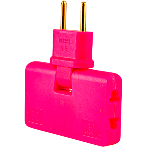 Разветвитель VOLTRONIC 3 розетки 10А Pink (HK338P)