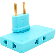 Разветвитель VOLTRONIC 3 розетки 10А Blue (HK338Bl)