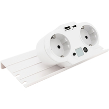 Розгалужувач VOLTRONIC HHT609W 2 розетки 13А White