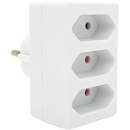 Разветвитель VOLTRONIC SQ-ZDB01/3 3 розетки 10A White