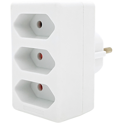 Разветвитель VOLTRONIC SQ-ZDB01/3 3 розетки 10A White Тип разветвитель