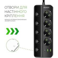 Сетевой фильтр DYXON PRO-1097 4 розетки 5м 2USB-A/1USB-C (PD) Black (DXN-1097-5M-4-B)