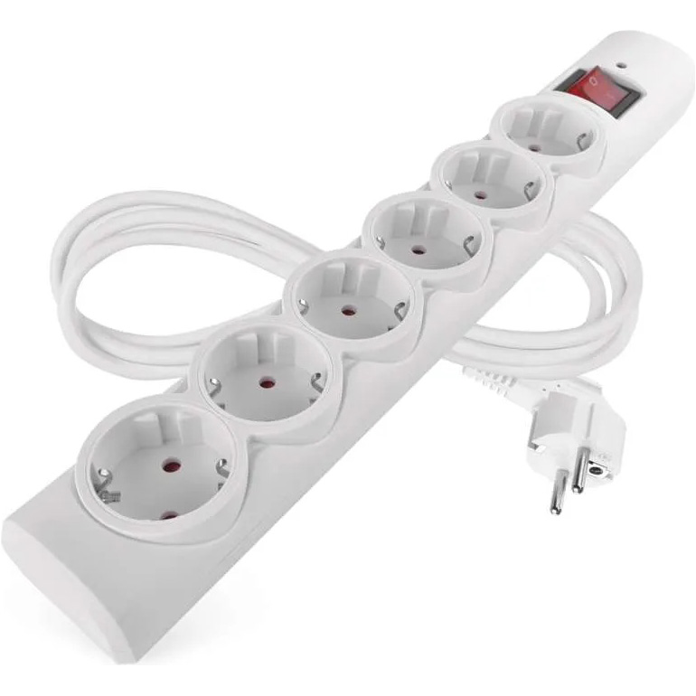 Сетевой фильтр EMOS P54215 6 розеток 1.5м 10А 3x1.5мм2 White Тип сетевой фильтр