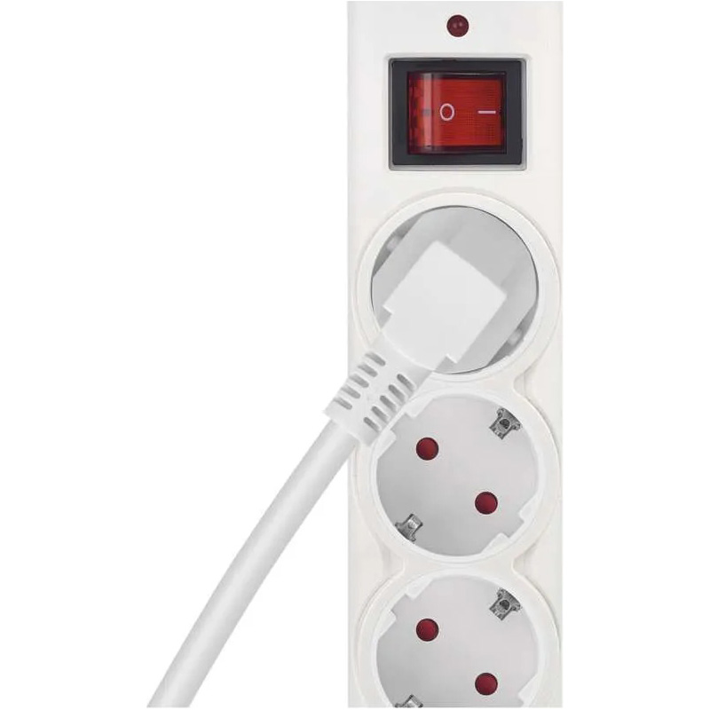 Сетевой фильтр EMOS P54216 6 розеток 3м 10А 3x1.5мм2 White Тип розеток евророзетка с заземлением (Тип F)