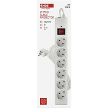 Сетевой фильтр EMOS P54216 6 розеток 3м 10А 3x1.5мм2 White