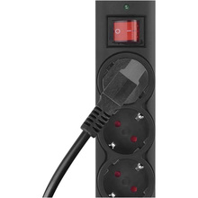 Сетевой фильтр EMOS P54218 6 розеток 1.5м 10А 3x1.5мм2 Black