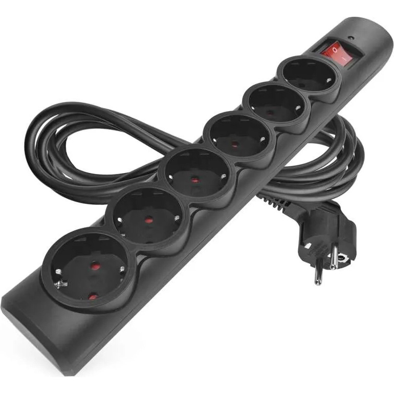 Сетевой фильтр EMOS P54219 6 розеток 3м 10А 3x1.5мм2 Black Тип сетевой фильтр