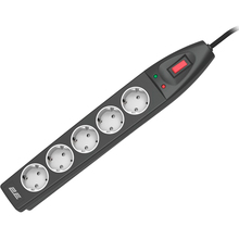 Сетевой фильтр 2E 5 розеток 10 м 16A 3х1.5мм Black (2E-SP515M10BK)