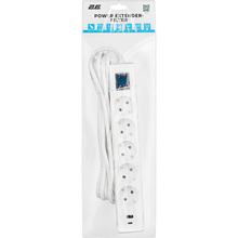 Сетевой фильтр 2E 5 розеток 3м 16А 3x1.5мм2 White (2E-SP515M3USBWH)