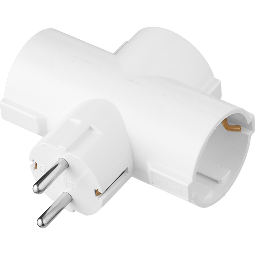 Розгалужувач 2E 3 розетки 16А White (2E-AD0103WH)