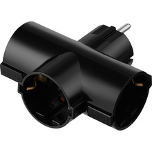 Разветвитель 2E 3 розетки 16А Black (2E-AD0103BK)