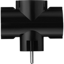 Разветвитель 2E 3 розетки 16А Black (2E-AD0103BK)