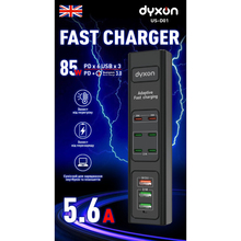 Сетевой фильтр DYXON US-D01 6 x USB-C 3 x USB-A 85W 2 м Black (DXN-USD01-85W-2M-B)