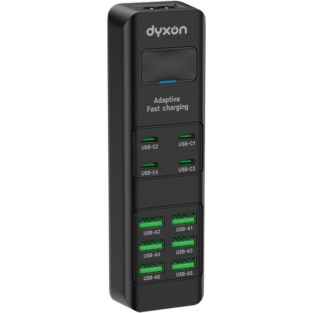 Сетевой фильтр DYXON US-D03 4 x USB-C 6 x USB-A 28W 2м Black (DXN-USD03-28W-2M-B)
