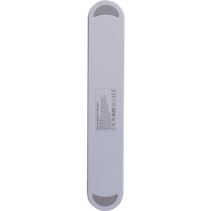 Внешний вид Сетевой фильтр GELIUS Pro G-Power 4 розетки + 4xUSB 2м 10А White (GP-PS-001)