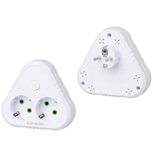 Розгалужувач VOLTRONIC 2 розетки 10A (F201-White)