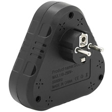 Розгалужувач VOLTRONIC 2 розетки 10А (F203-Black)