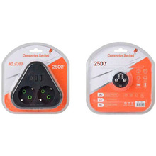 Розгалужувач VOLTRONIC 2 розетки 10А (F203-Black)