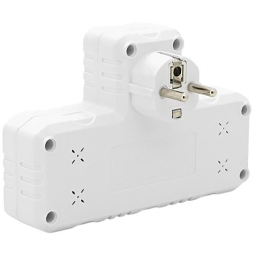 Розгалужувач VOLTRONIC 2 розетки 10A (F302-White) Тип розгалужувач