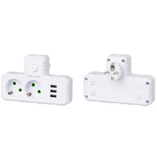 Розгалужувач VOLTRONIC 2 розетки 10A (F302-White)