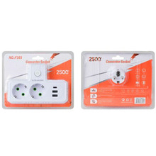 Разветвитель VOLTRONIC 2 розетки 10A (F303-White)