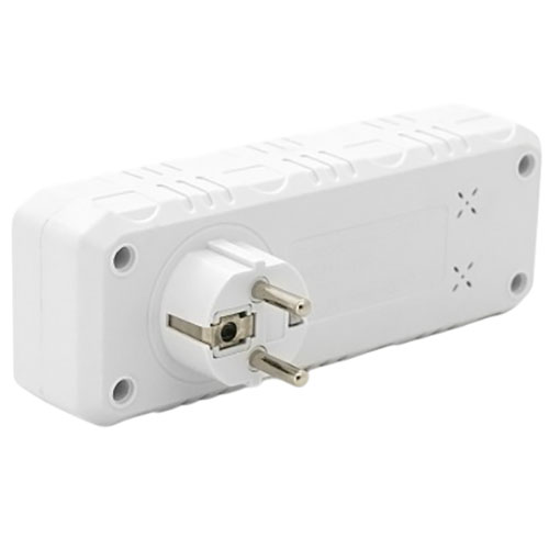 Розгалужувач VOLTRONIC 2 розетки 10A (F102-White) Тип розеток євророзетка із заземленням (Тип F)