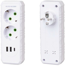 Розгалужувач VOLTRONIC 2 розетки 10A (F103-White)