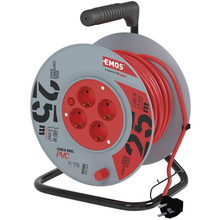 Удлинитель EMOS 4 розетки 25м 16A 3x1.5мм2 Grey (P09225)