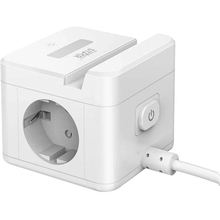 Мережевий фільтр WINNINGSTAR 2 розетки 3 USB-A 2м 10A 2500W White (WNNGS-ST-1002-2M-WH)