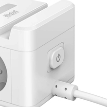 Мережевий фільтр WINNINGSTAR 2 розетки 3 USB-A 2м 10A 2500W White (WNNGS-ST-1002-2M-WH)