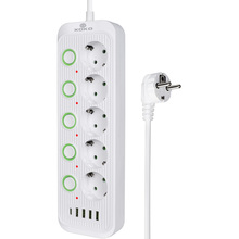 Сетевой фильтр XOKO SP-5-2-1 5 розеток 2 м white (XK-SP-5-2-1-WH)