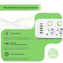 Сетевой фильтр XOKO SP-5-2-1 5 розеток 2 м white (XK-SP-5-2-1-WH)
