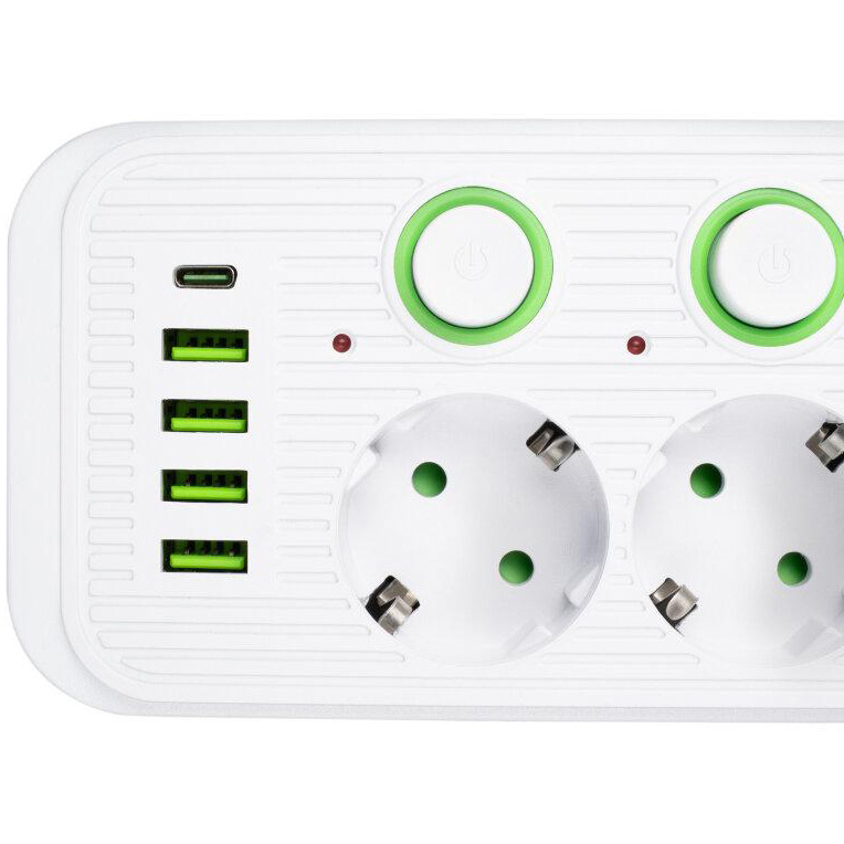 Фото Сетевой фильтр XOKO SP-5-2-1 5 розеток 2 м white (XK-SP-5-2-1-WH)