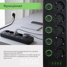 Сетевой фильтр XOKO SP-5-2-1 5 розеток 2 м black (XK-SP-5-2-1-BK)