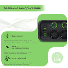 Сетевой фильтр XOKO SP-5-2-1 5 розеток 2 м black (XK-SP-5-2-1-BK)