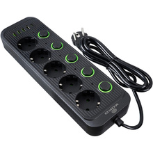 Сетевой фильтр XOKO SP-5-2-1 5 розеток 2 м black (XK-SP-5-2-1-BK)