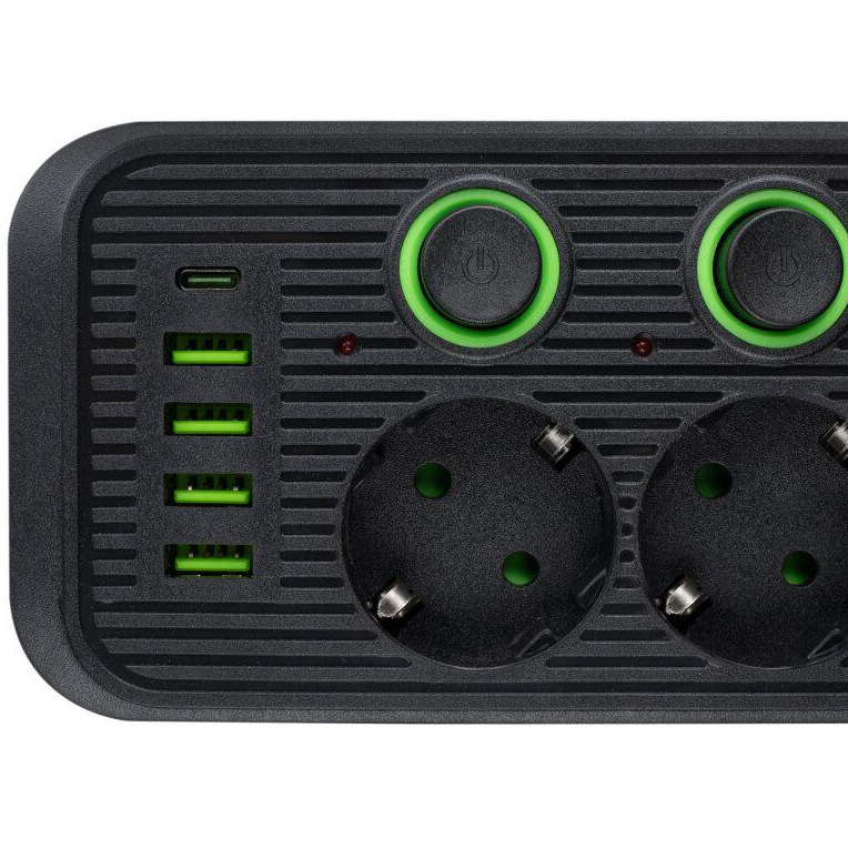 Фото Сетевой фильтр XOKO SP-5-2-1 5 розеток 2 м black (XK-SP-5-2-1-BK)