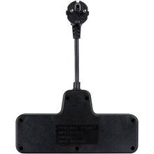 Сетевой фильтр XOKO SPW-3-2-1 3 розетки 10 см black (XK-SPW-3-2-1-BK)