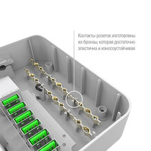 Мережевий фільтр COLORWAY 3 розетки/6 USB black (CW-CHЕ36B)