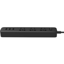 Сетевой фильтр XIAOMI Mi Power Strip 3 розетки + 3 USB Black