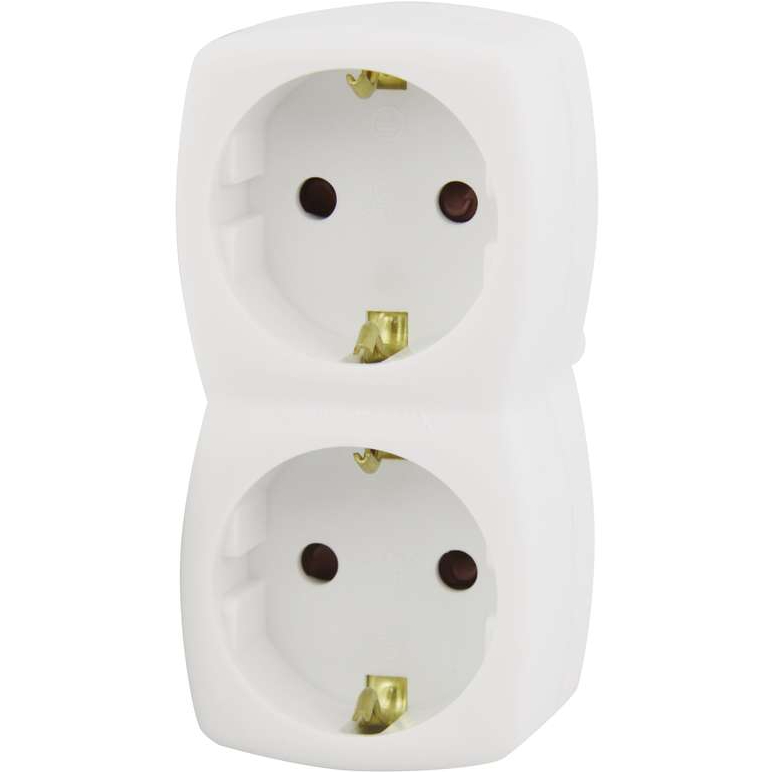 Разветвитель EMOS 2 розетки White (P00252)