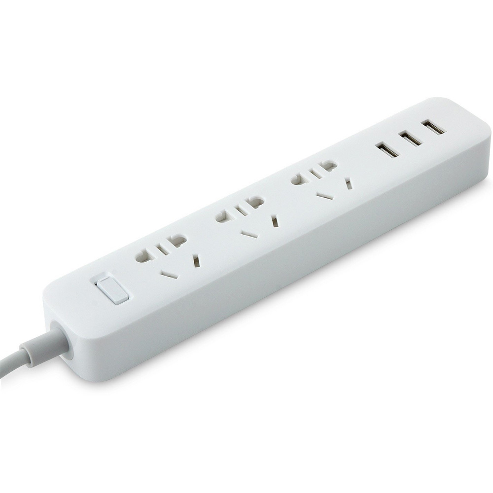 Зовнішній вигляд Подовжувач XIAOMI Mi Power Strip 3 USB (274146) White