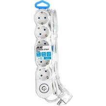 Подовжувач 2E 5 розеток 3м 10А 3х1.0мм2 White (2E-U05VESM3W) Подовжувач 2E 5 розеток 3м 10А 3х1.0мм2 White (2E-U05VESM3W)