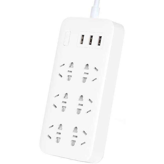 Сетевой фильтр XIAOMI Mi Power Strip 6 розеток 10А White (269345)