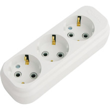 Колодка для подовжувача MAKEL 3 розетки 16A White (MGP131)