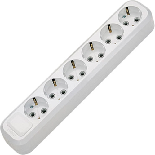 

Колодка для удлинителя MAKEL 6 гнезд с заземлением White (MGP181), Колодка 6 гнізд з заземленням (MGP181)