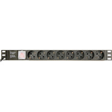 Удлинитель ENERGENIE 8 розеток 3м 10А 3х1,5мм2 Black (EG-PDU-014)