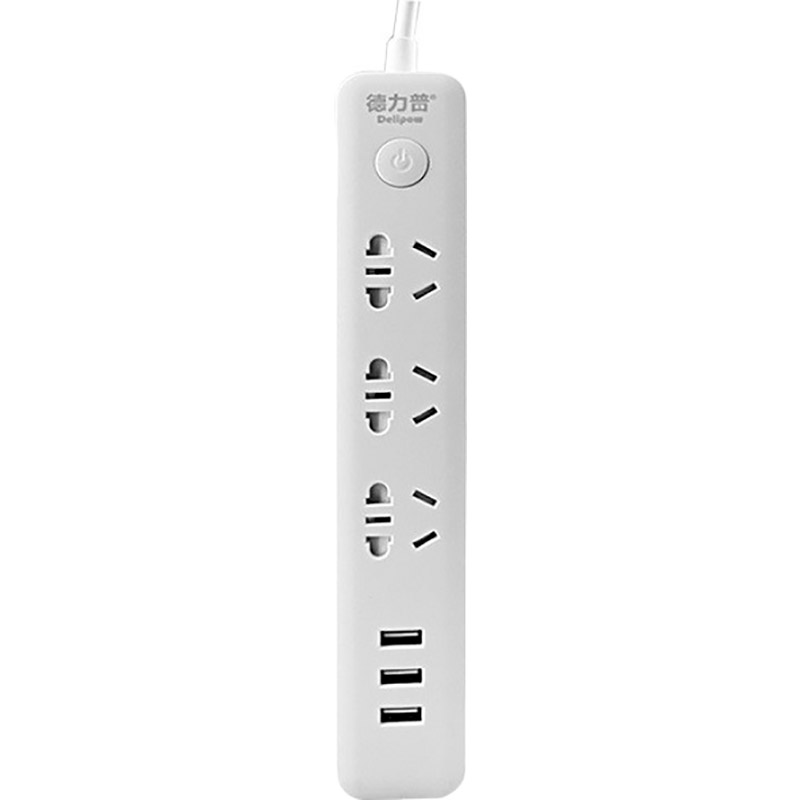 

Удлинитель DELIPOW Power Strip 3 м White (DLP-C1133U3), Power Strip (3 роз.; 3 USB) 3m White (DLP-C1133U3)